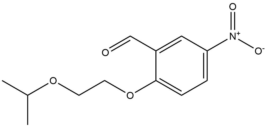 2-(2-isopropoxyethoxy)-5-nitrobenzaldehyde Structure