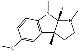 Pyrrolo[2,3-b]indole, 1,2,3,3a,8,8a-hexahydro-5-methoxy-1,3a,8-trimethyl-, (3aR,8aS)- Struktur