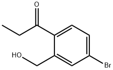 1-Propanone, 1-[4-bromo-2-(hydroxymethyl)phenyl]- Structure
