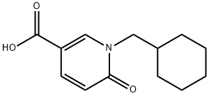 3-Pyridinecarboxylic acid, 1-(cyclohexylmethyl)-1,6-dihydro-6-oxo- 结构式