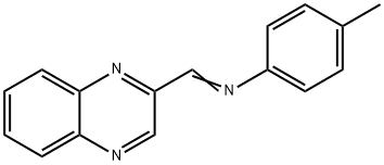4-Methyl-N-(quinoxalin-2-ylmethylene)aniline 结构式