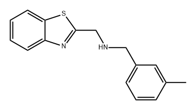 2-Benzothiazolemethanamine, N-[(3-methylphenyl)methyl]- Structure