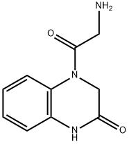 2(1H)-Quinoxalinone, 4-(2-aminoacetyl)-3,4-dihydro- Structure