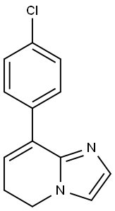 8-(4-Chlorophenyl)-5,6-dihydroimidazo[1,2-a]pyridine Struktur