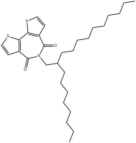4H-Dithieno[3,2-c:2',3'-e]azepine-4,6(5H)-dione, 5-(2-octyldodecyl)-|5-(2-辛基十二烷基)-4H-二噻吩并[3,2-C:2′,3′-E]氮杂-4,6(5H)-二酮