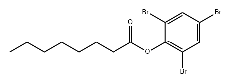 2,4,6-三溴-4-苯基辛酸酯,104316-44-1,结构式