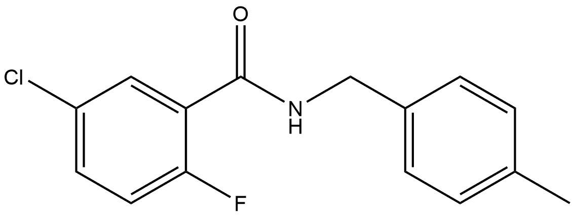 5-Chloro-2-fluoro-N-[(4-methylphenyl)methyl]benzamide Structure