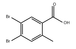 Benzoic acid, 4,5-dibromo-2-methyl- Structure