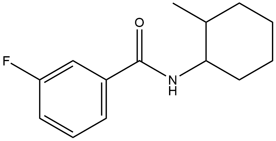 3-Fluoro-N-(2-methylcyclohexyl)benzamide Structure