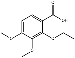 2-Ethoxy-3,4-dimethoxybenzoic acid Struktur