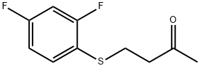 4-((2,4-二氟苯基)硫代)丁烷-2-酮,1044062-25-0,结构式