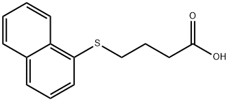 4-(Naphthalen-1-ylthio)butanoic acid 化学構造式