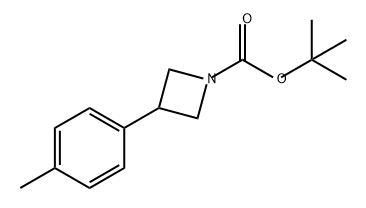 1-Azetidinecarboxylic acid, 3-(4-methylphenyl)-, 1,1-dimethylethyl ester Struktur