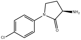 2-Pyrrolidinone, 3-amino-1-(4-chlorophenyl)-, (3R)- Structure