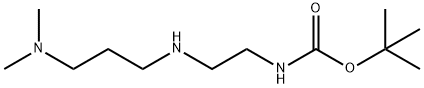 tert-butyl N-(2-{[3-(dimethylamino)propyl]amino}ethyl)carba mate Struktur