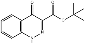 3-Cinnolinecarboxylic acid, 1,4-dihydro-4-oxo-, 1,1-dimethylethyl ester Struktur