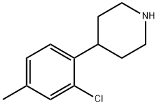 Piperidine, 4-(2-chloro-4-methylphenyl)- 化学構造式