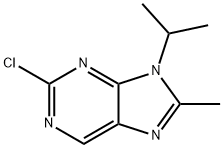 2-chloro-8-methyl-9-(1-methylethyl)-9H-purine,1044770-67-3,结构式