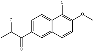 1-Propanone, 2-chloro-1-(5-chloro-6-methoxy-2-naphthalenyl)-|