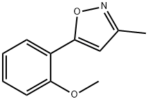 Isoxazole, 5-(2-methoxyphenyl)-3-methyl- Structure