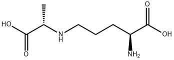 N(5)-(1-carboxyethyl)ornithine 结构式