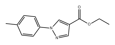 1H-Pyrazole-4-carboxylic acid, 1-(4-methylphenyl)-, ethyl ester Structure