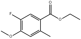 Ethyl 5-fluoro-4-methoxy-2-methylbenzoate 结构式