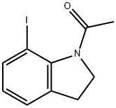 Ethanone, 1-(2,3-dihydro-7-iodo-1H-indol-1-yl)- Struktur