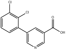 5-(2,3-Dichlorophenyl)nicotinic acid 结构式