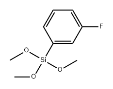 Benzene, 1-fluoro-3-(trimethoxysilyl)- 化学構造式