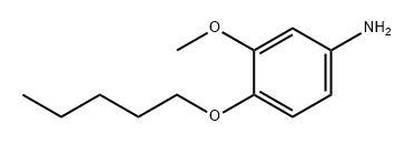 Benzenamine, 3-methoxy-4-(pentyloxy)- Struktur