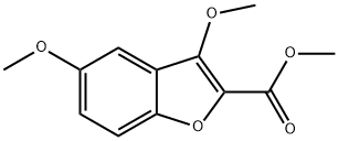 2-Benzofurancarboxylic acid, 3,5-dimethoxy-, methyl ester Structure