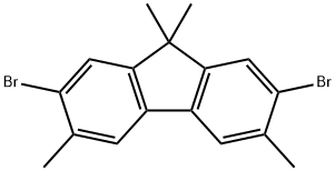 2,7-二溴-3,6,9,9-四甲基-9H-芴,1047991-79-6,结构式