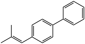 1,1'-Biphenyl, 4-(2-methyl-1-propen-1-yl)-,10481-82-0,结构式