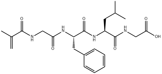 Glycine, N-(2-methyl-1-oxo-2-propen-1-yl)glycyl-L-phenylalanyl-L-leucyl- Structure