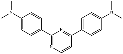 Benzenamine, 4,4'-(2,4-pyrimidinediyl)bis[N,N-dimethyl- Struktur