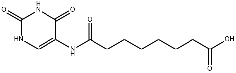 8-((2,4-DIOXO-1,2,3,4-TETRAHYDROPYRIMIDIN- 5-YL)AMINO)-8-OXOOCTANOIC ACID,1048978-68-2,结构式