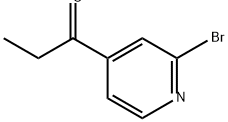 1-Propanone, 1-(2-bromo-4-pyridinyl)- Struktur