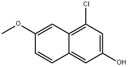 4-Chloro-6-methoxynaphthalen-2-ol Struktur