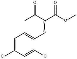 Butanoic acid, 2-[(2,4-dichlorophenyl)methylene]-3-oxo-, methyl ester Structure