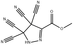 1H-Pyrazole-3-carboxylic acid, 4,4,5,5-tetracyano-4,5-dihydro-, methyl ester Structure