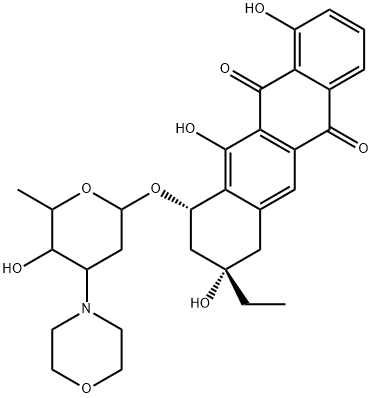 morpholinoanthracycline MY5,105026-51-5,结构式