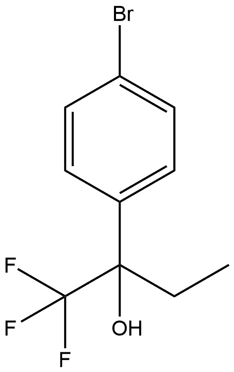 2-(4-bromophenyl)-1,1,1-trifluorobutan-2-ol,1050445-45-8,结构式