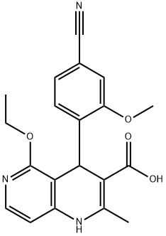 1050477-37-6 1,6-Naphthyridine-3-carboxylic acid, 4-(4-cyano-2-methoxyphenyl)-5-ethoxy-1,4-dihydro-2-methyl-