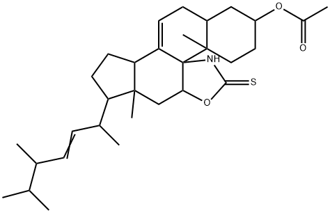 Oxazol-2-thione[4,5-o]ergost-7,22-dien-3-ol, acetate(ester)|