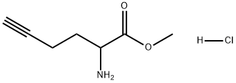 5-Hexynoic acid, 2-amino-, methyl ester, hydrochloride (1:1) 化学構造式