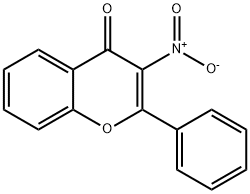 3-Nitro-2-phenyl-4H-chromen-4-one Struktur