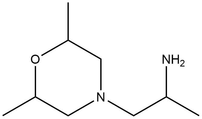 4-Morpholineethanamine,α,2,6-trimethyl- Structure