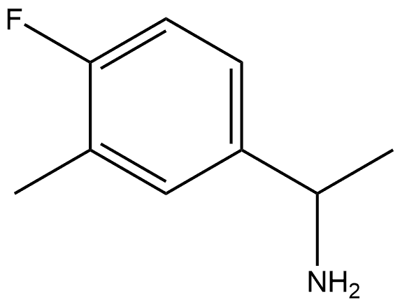 1-(4-氟-3-甲基苯基)乙-1-胺 结构式