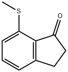 1H-Inden-1-one, 2,3-dihydro-7-(methylthio)- 结构式